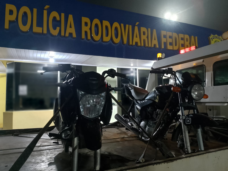 PRF apreende duas motos adulteradas em Palmeiras do Tocantins/TO