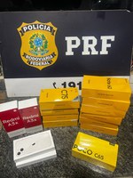 PRF apreende aparelhos celulares sem nota fiscal em Guaraí/TO