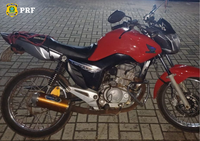 PRF apreende motocicleta adulterada no município de Araguaína/TO