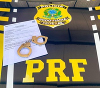 PRF cumpre mandado de prisão por pensão alimentícia na BR-153, em Paraíso do Tocantins/TO