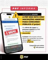 Alerta! Site anunciando seleção para carreira da PRF é fraude