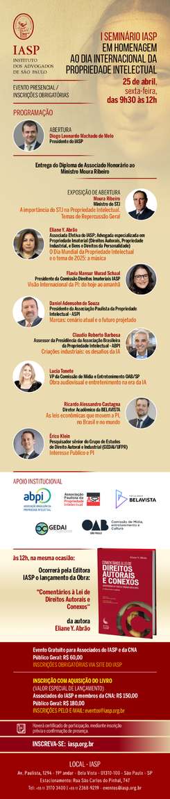 Homenagem ao Dia Mundial da PI