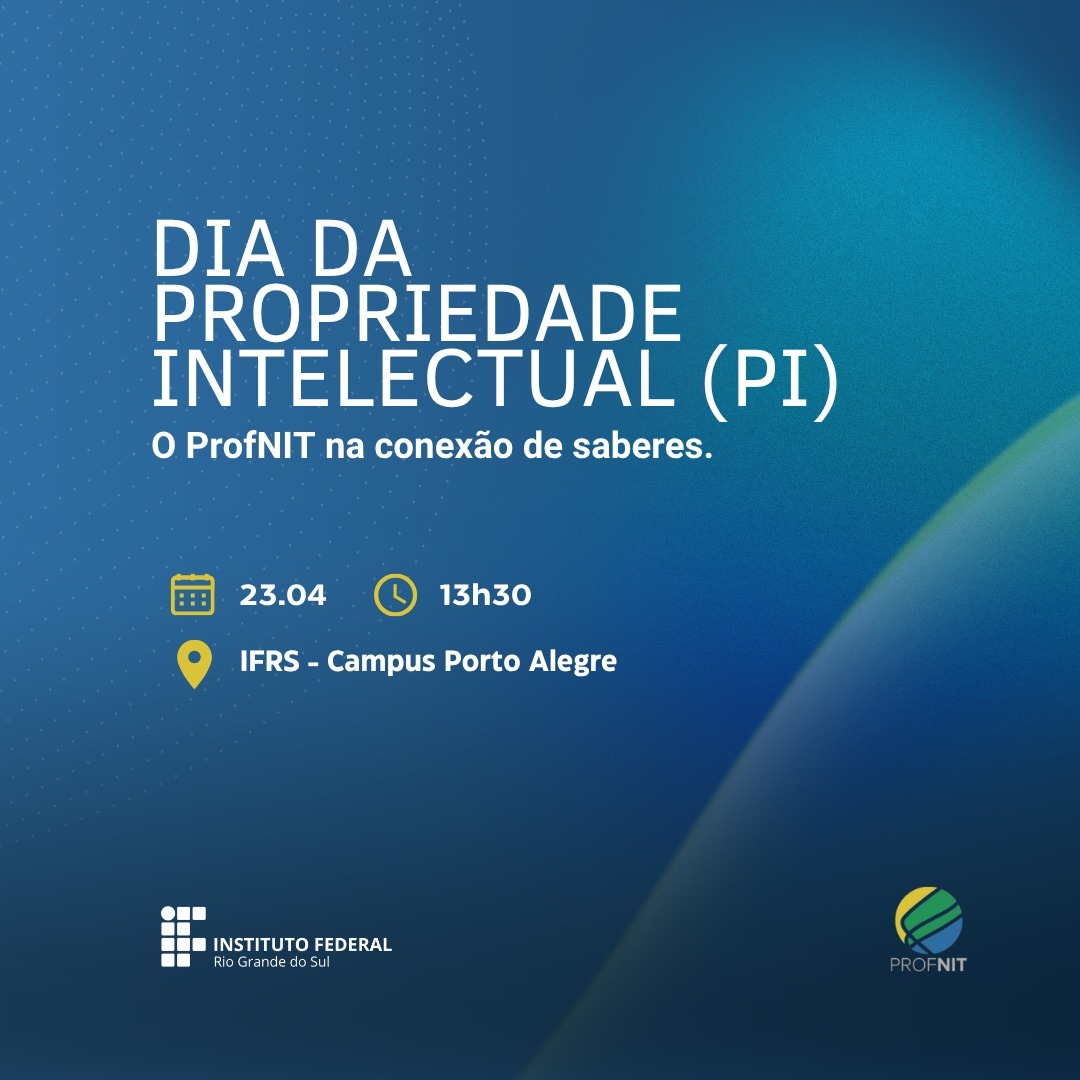 DIA MUNDIAL PI PROFNIT - 22 de Abril (Quarta-feira)