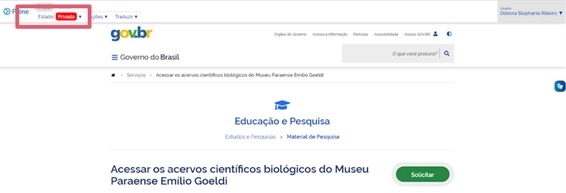 Cadastro de Serviço - ´página salva