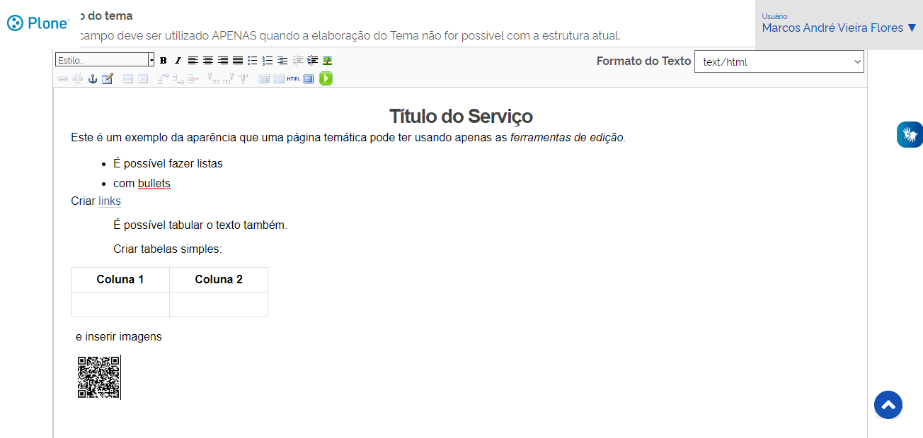 capacidades das ferramentas de edição