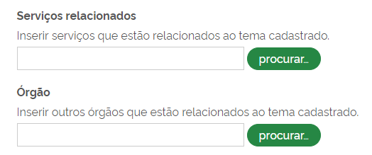 campos serviços e órgãos