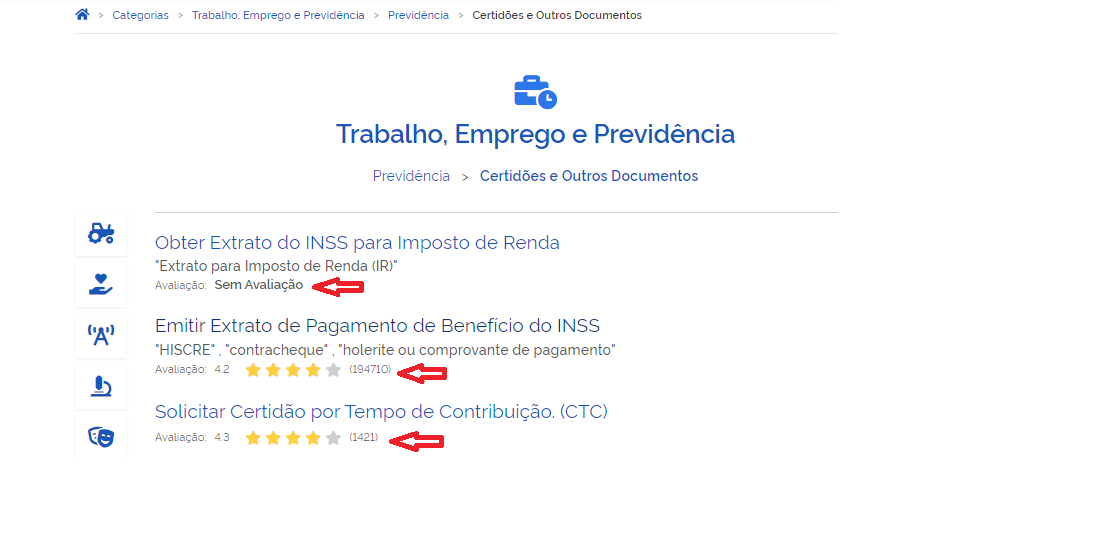 Avaliação de Satisfação