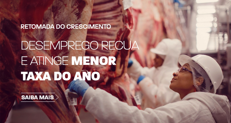 Desemprego recua e atinge menor taxa do ano