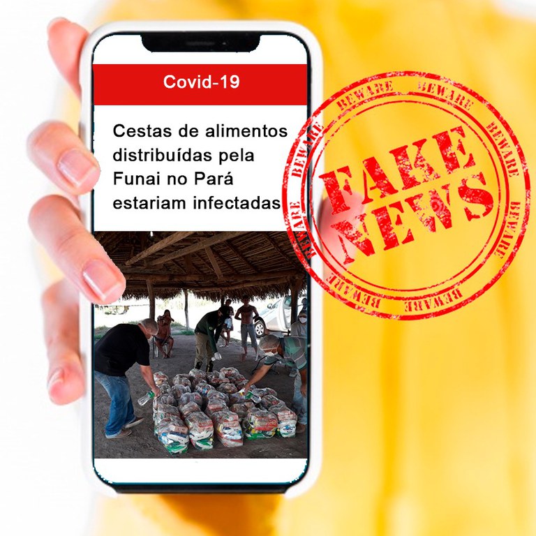 Notícia de que a Funai estaria distribuindo cestas contaminadas no Pará é falsa