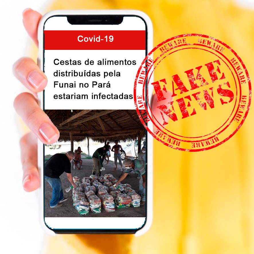 Notícia de que a Funai estaria distribuindo cestas contaminadas no Pará é falsa
