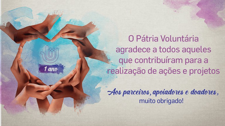 Programa de Incentivo ao Voluntariado comemora um ano de atividades
