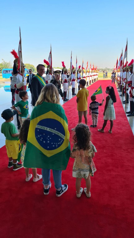 Cerimônia no Palácio do Alvorada celebra o Sete de Setembro