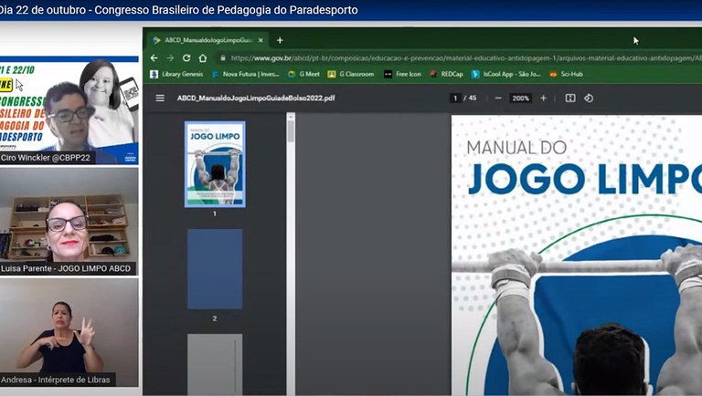 ABCD lança Manual do Jogo Limpo durante o 1º Congresso Brasileiro de Pedagogia do Paradesporto