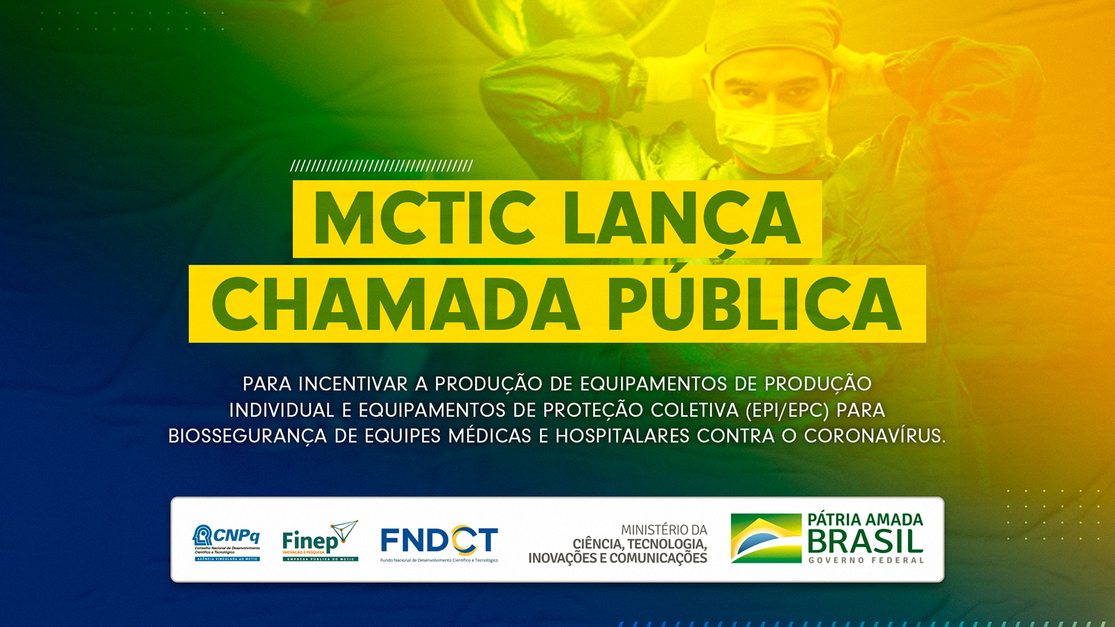 Chamada pública será lançada na próxima semana