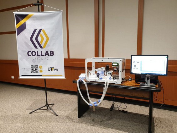 Protótipo de respirador. Foto: UTFPR