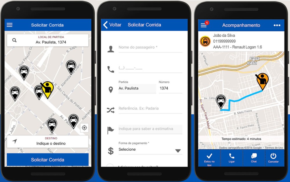 TáxiGov, aplicativo para chamar táxi do governo federal — Foto: Divulgação/Ministério do Planejamento