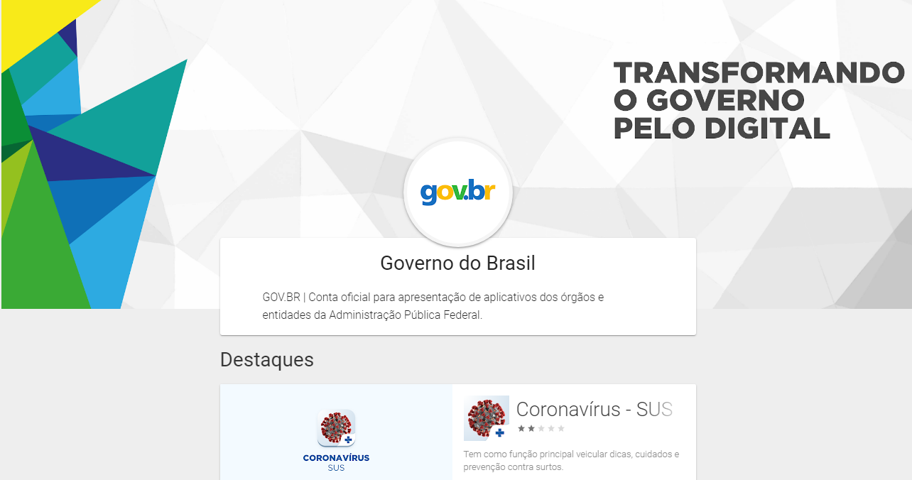Aplicativos do Governo Federal são sucessos nas lojas de aplicativos