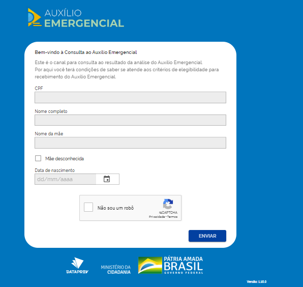 site auxílio emergencial