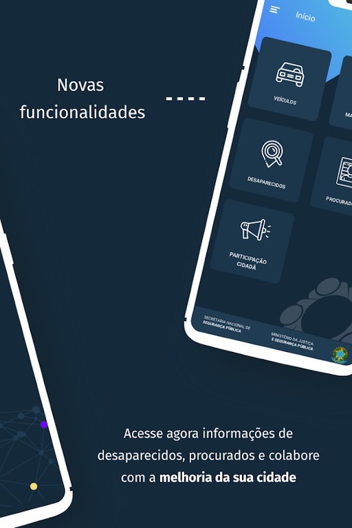 Sinesp Cidadão é um aplicativo do Sistema Nacional de Informações de Segurança Pública