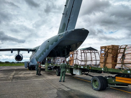 Forças Armadas transportam mais de 32 toneladas de materiais para o combate à Covid-19