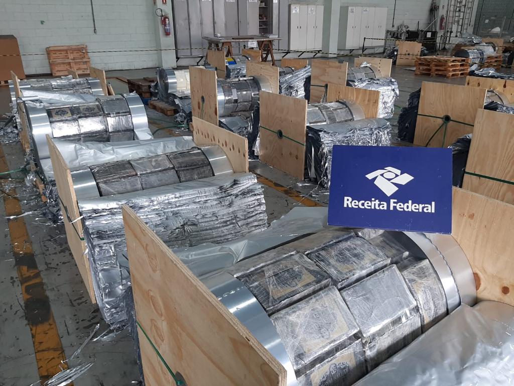 Receita Federal faz apreensão histórica de cocaína no Porto de Santos