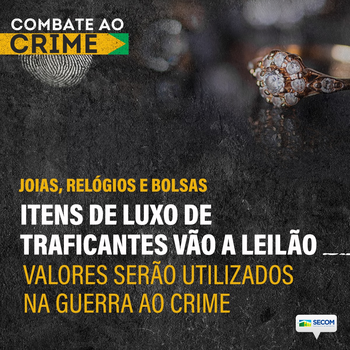 Joias e bolsas de luxo apreendidas do tráfico internacional vão a leilão