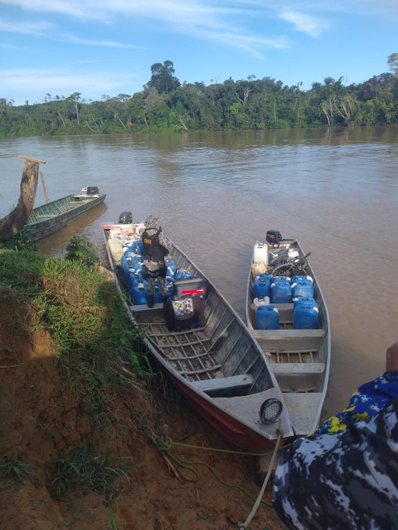 Apreendidos mais de 3 mil litros de combustível destinados à atividade de garimpo ilegal