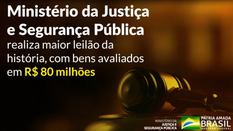 Governo Federal leiloa bens relacionados a crimes de lavagem de dinheiro no Mato Grosso