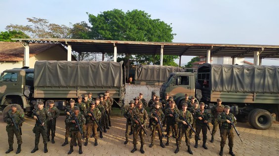 Base de São Félix do Xingu conta com cerca de 150 militares Foto: CMN