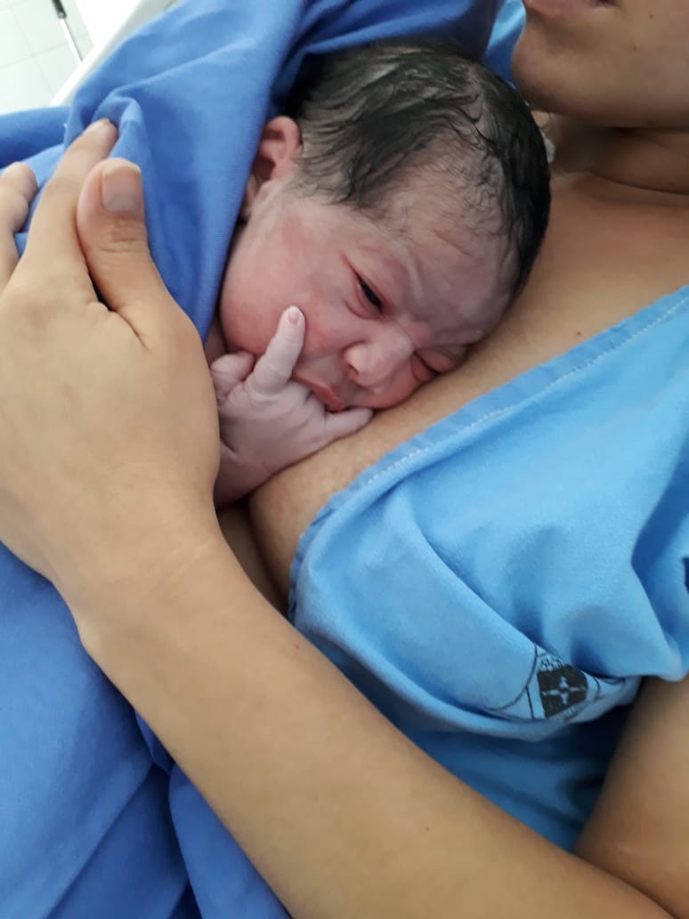 ancilene Nascimento teve a caçula na casa de Parto de São Sebastião, no Distrito Federal, que conta com o Rede Cegonha. Foto: Arquivo Pessoal