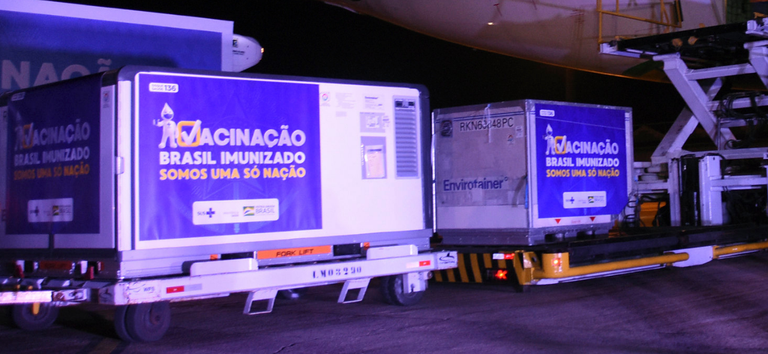 Mais 3,5 milhões de doses de vacinas covid-19 são enviadas