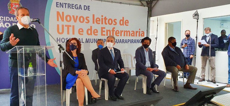 Hospital em São Paulo recebe leitos de UTI e enfermaria