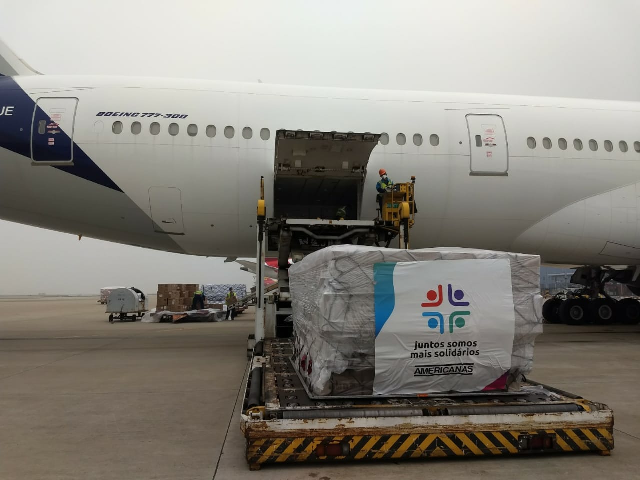 Avião fretado pelas Americanas