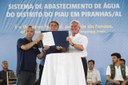 Governo inaugura sistema de abastecimento de água em Alagoas