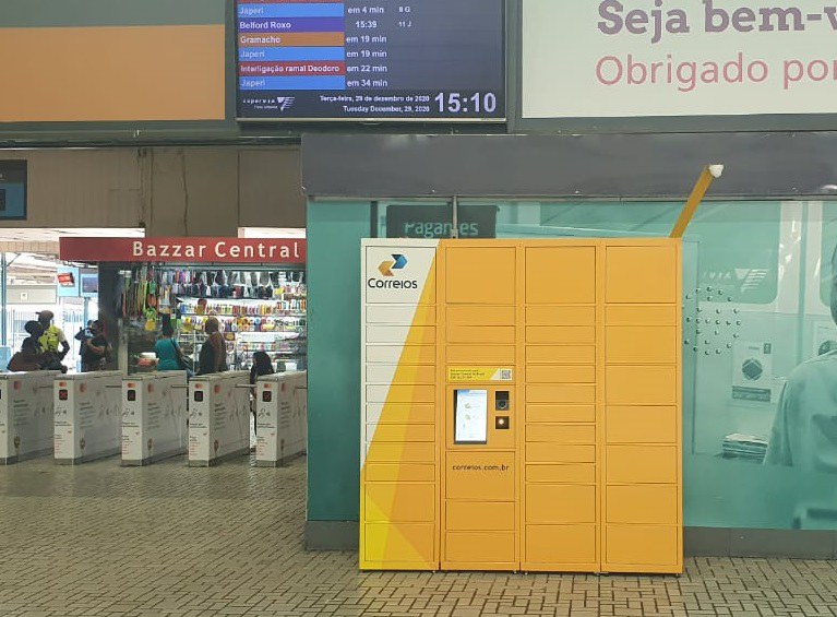 Lockers dos Correios são inaugurados no Rio de Janeiro