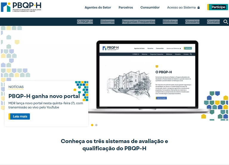 Novo portal do programa de qualidade na construção de habitações facilita o acesso às informações