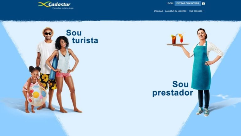 Conta única no gov.br passa a dar acesso ao Cadastur