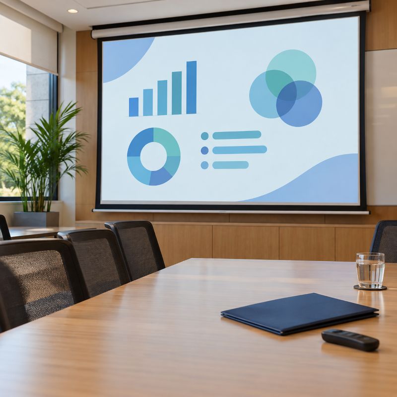 Sala de apresentações institucionais