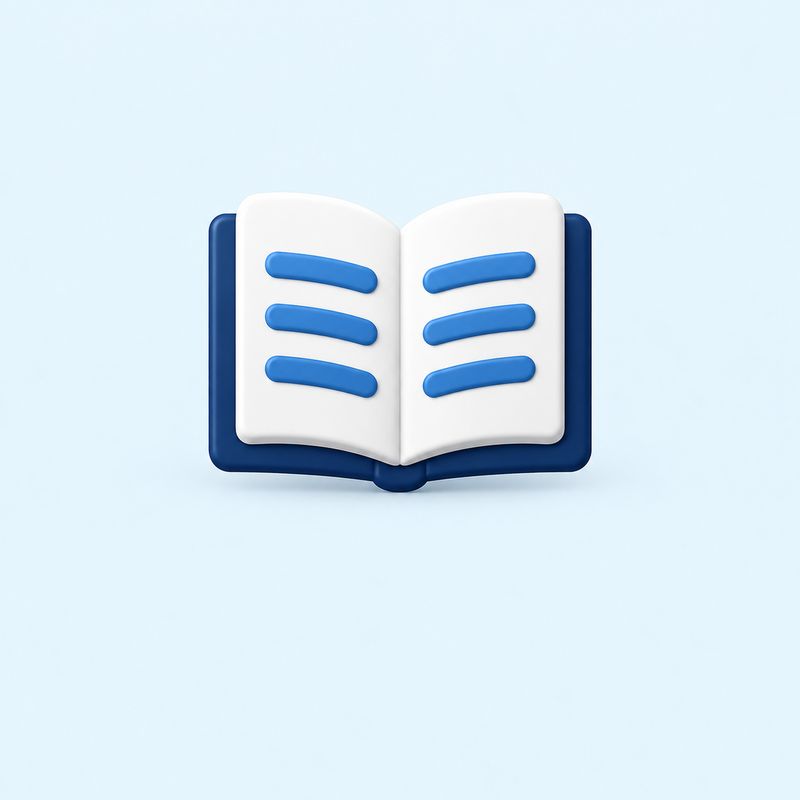 Livro aberto com linhas nas páginas.