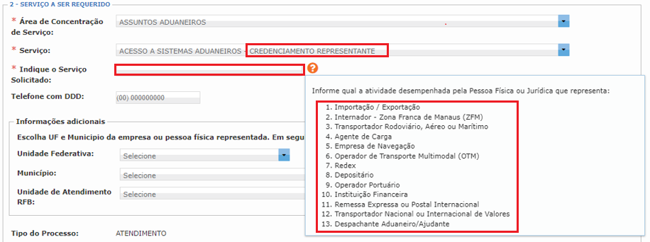 Credenciamento de Representante