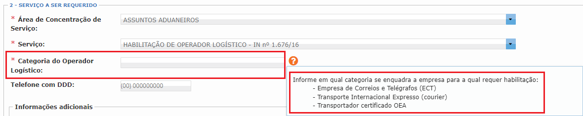 categoria operador logistico