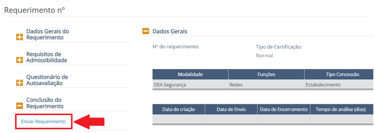 Enviar Requerimento