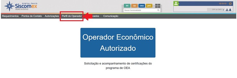 Perfil do Operador