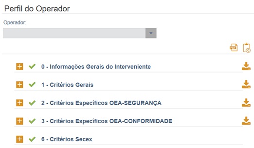 Estrutura Perfil do Operador