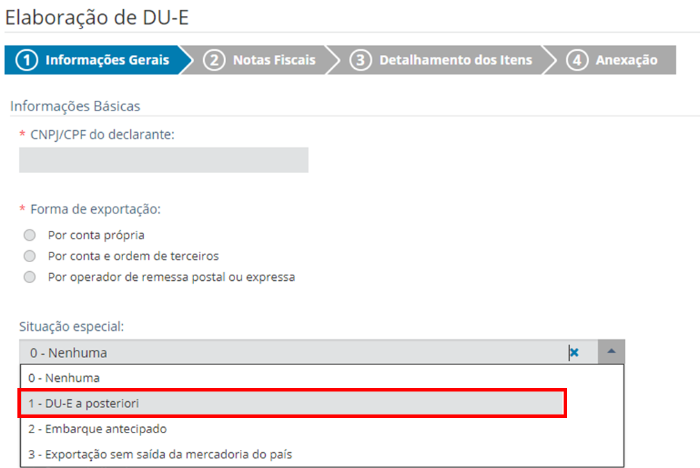 Despacho a posteriori