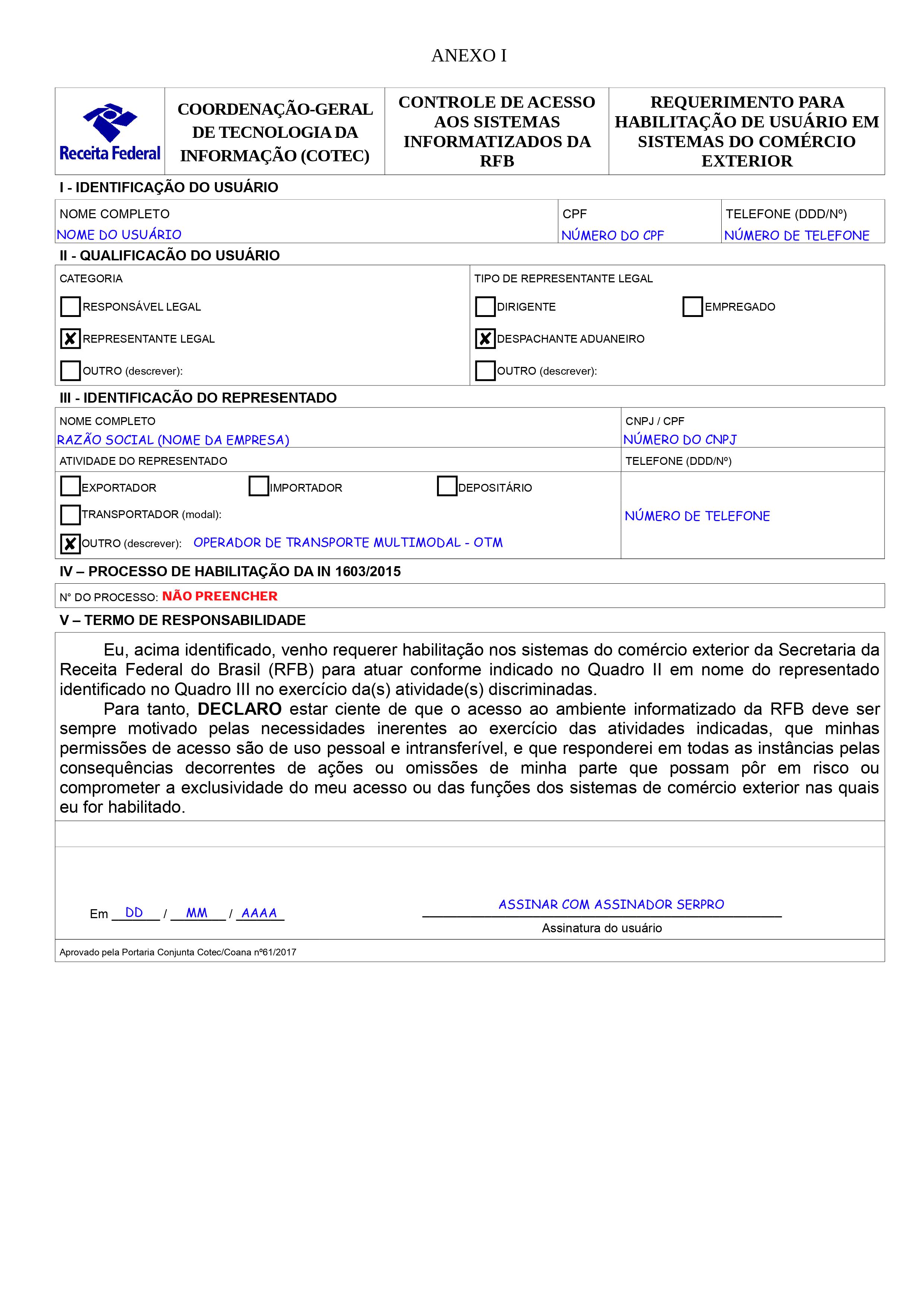Operador de Transporte Multimodal (OTM)