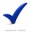 blue check mark