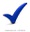 blue check mark