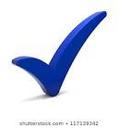 blue check mark