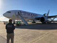 Receita Federal no Aeroporto de Fortaleza libera 103 toneladas de produtos para tratamento da Covid-19